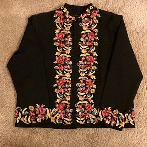 Persaman  Embroidered Blazer Jacket Women’s Size Large